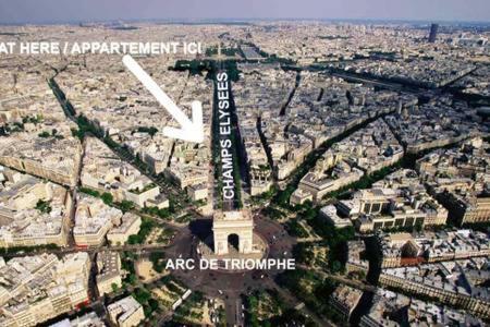 パリ*** Champs Elysees Studioアパートメント エクステリア 写真